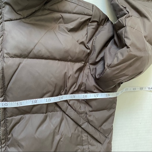 Jacob women’s brown down filled puffer coat parka size Medium - Picture 10 of 12